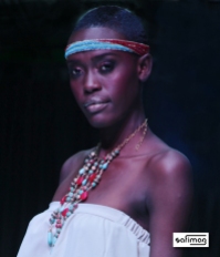 Créations Dorées Beaded Head Band & Stone Necklace @ Haïti Fashion Week